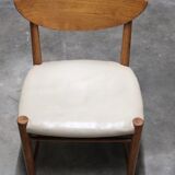Mid-century teak dining chair by Peter Hvidt for Soborg