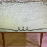 Mirrored side table