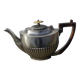 Silver metal teapot