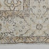 Geometric Pattern Vintage Oushak Area Rug, 174x279 Cm