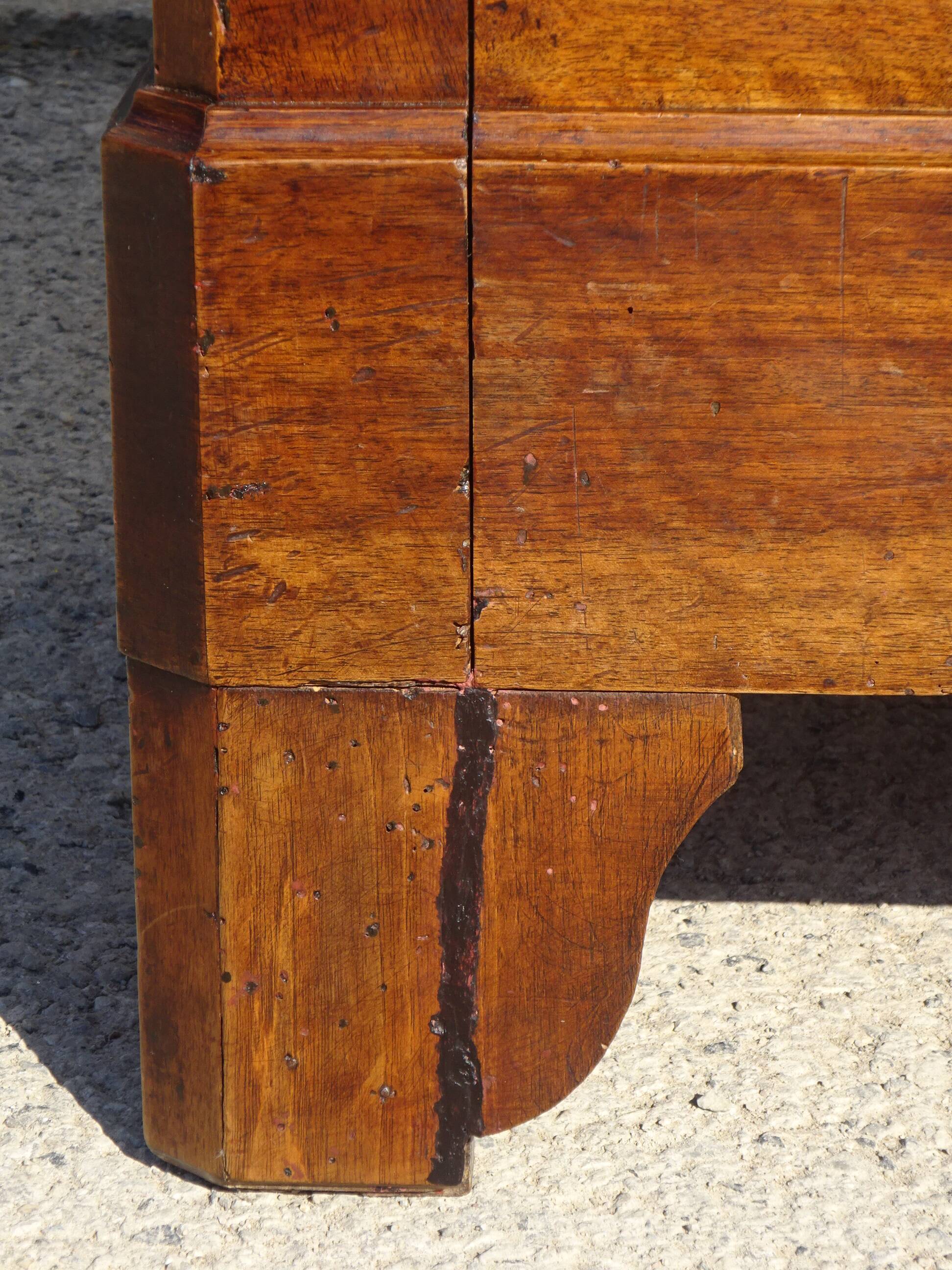 Large Louis Philippe wardrobe in solid walnut
