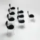 Arne Jacobsen set of eight 3107 Butterfly dining chairs Fritz Hansen Denmark 1967