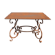 Wrought iron garden table
