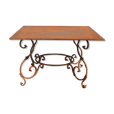 Wrought iron garden table