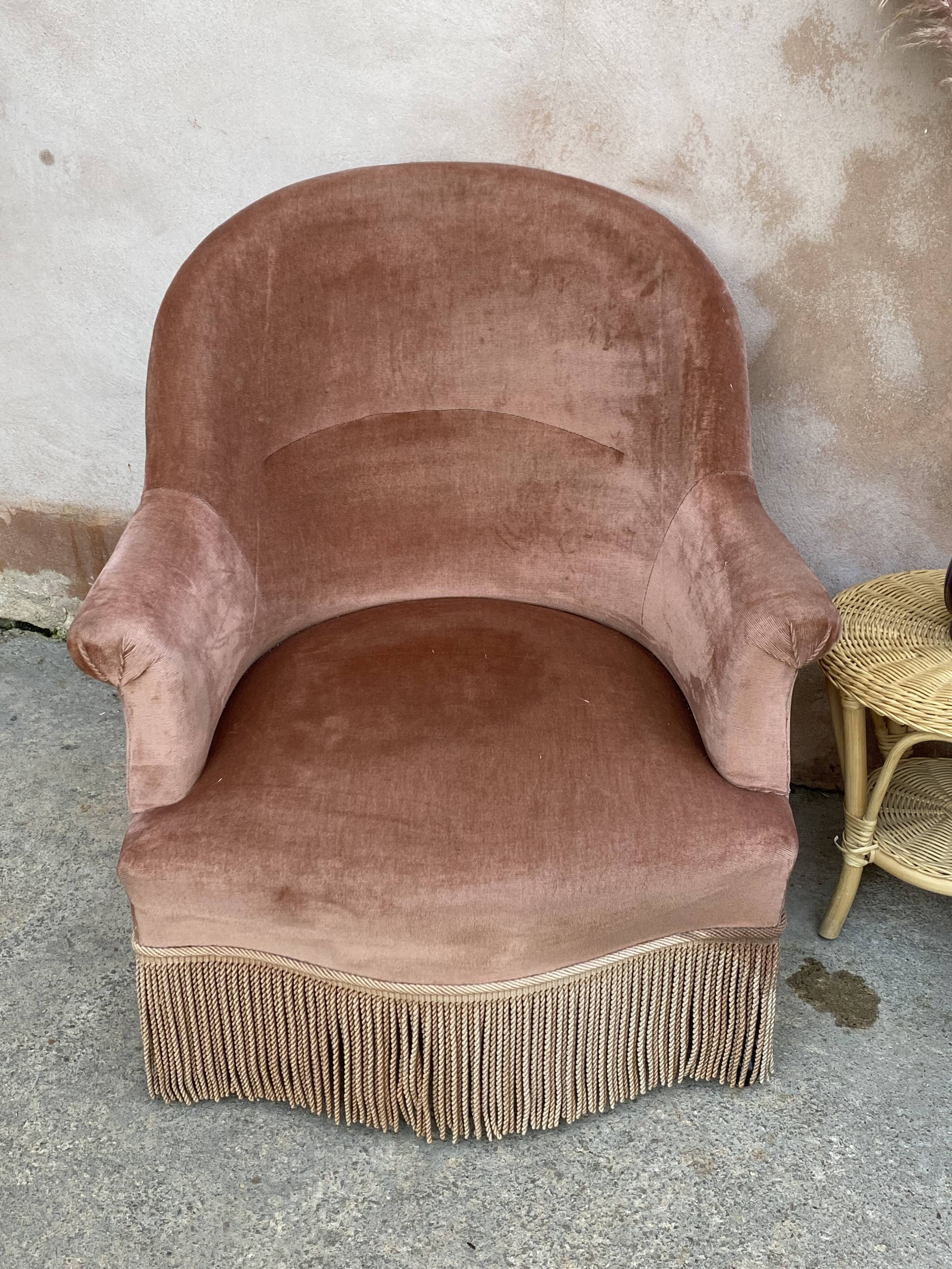 Paire de fauteuils crapaud