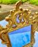Carved and gilded wooden mirror with mercury ice sheet, Louis XV XVIIIth