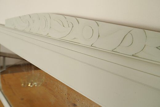 Mirror ancient art deco 117x50cm