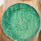 6 Gien slip dessert plates with leaf decoration
