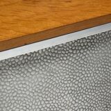 Mid-Century Modern Sideboard with Hammered Metal Façade, France, 1960s