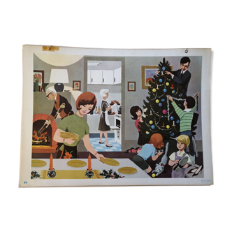 Educational poster - scene of everyday life