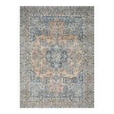 Tapis d'aire vintage persan fait main en laine et coton orange 256x356 des années 1970