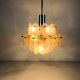 Kalmar Franken ice glass chandelier, 1960s