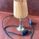 Small old bedside lamp - golden base