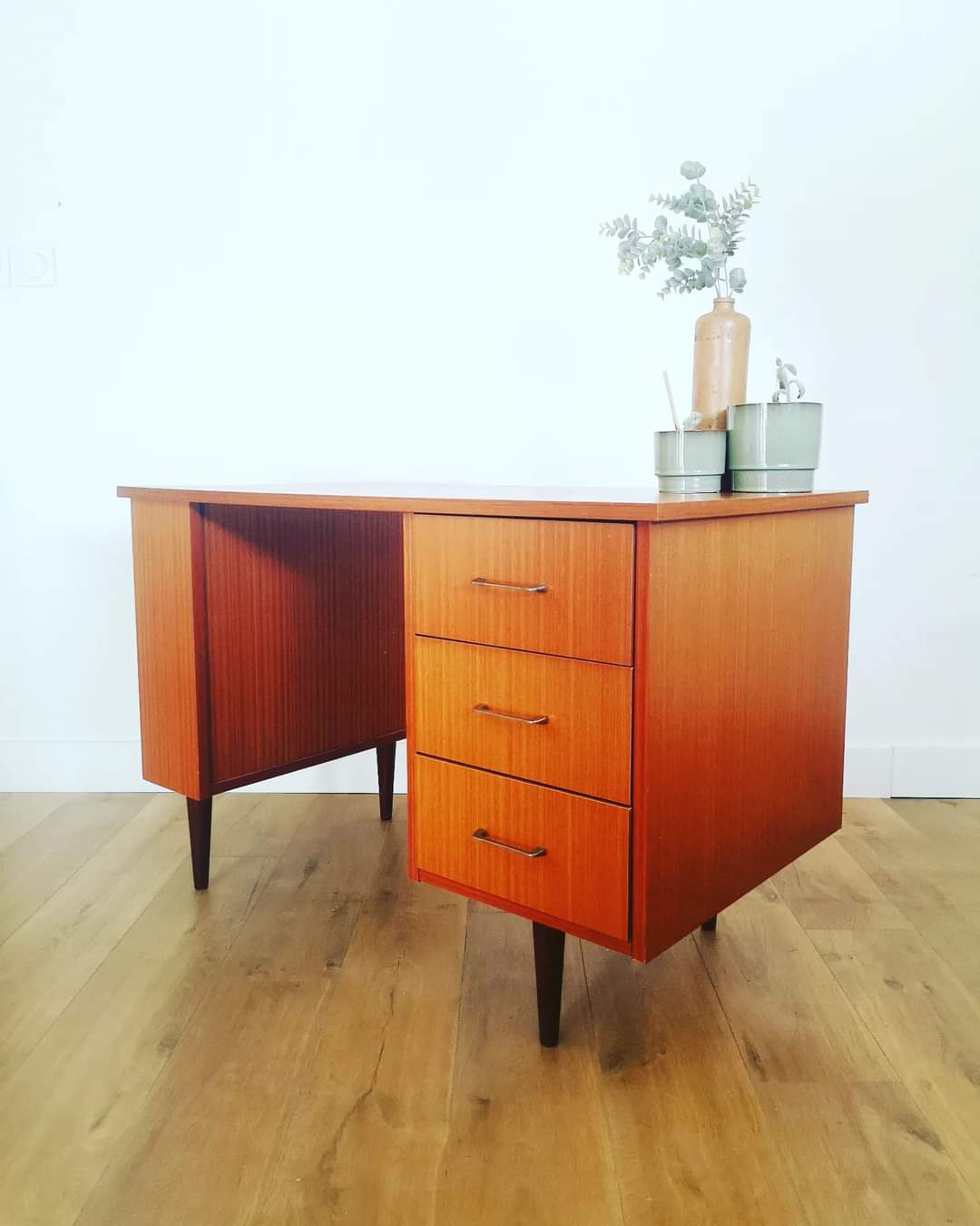 Wooden desk in the 60s