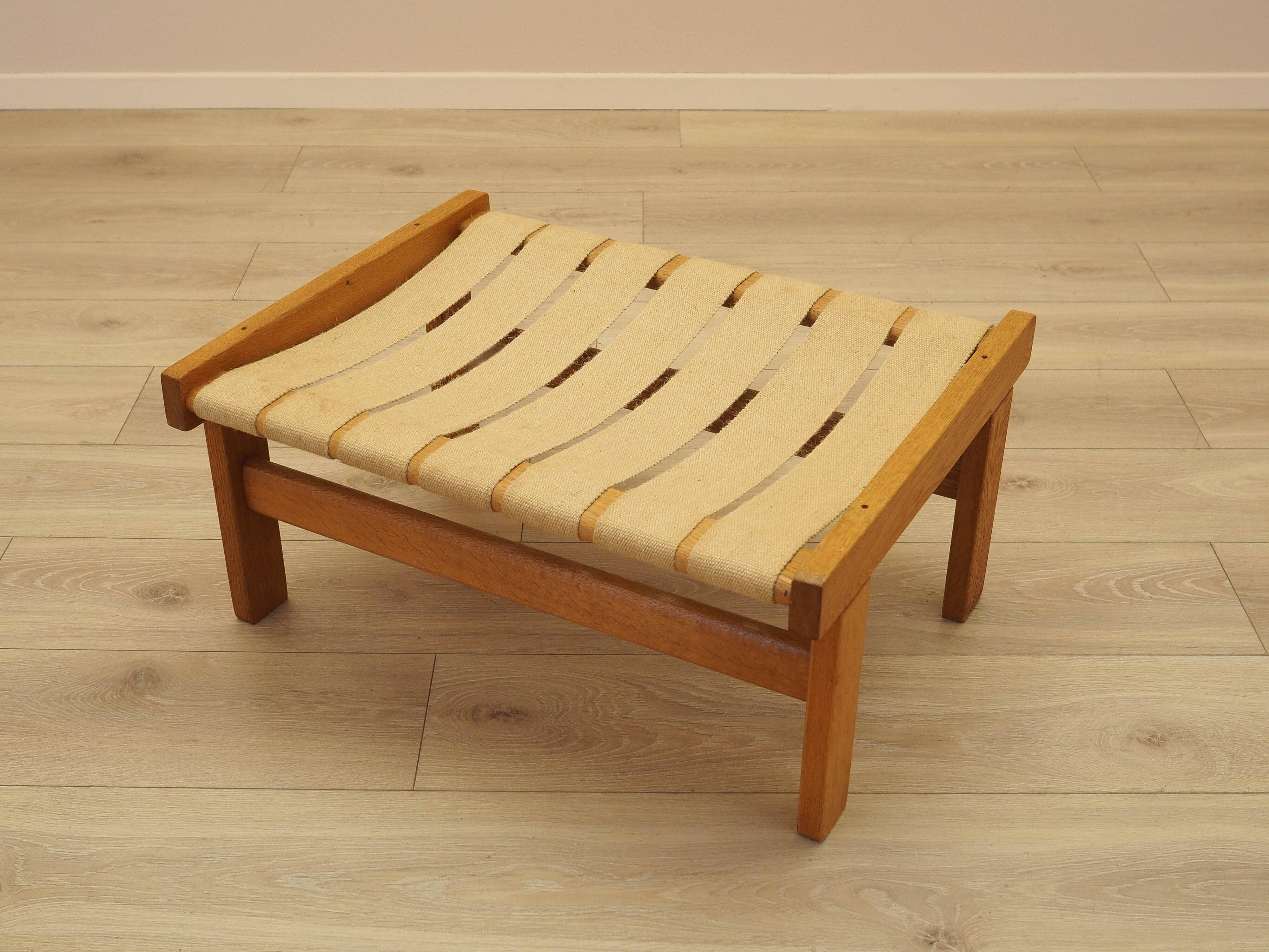 Oak footstool, Danish design, 1960s, made in Denmark