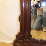 Large Mirror From The End Of The 19th Japanese Style, Attributed To Viardot