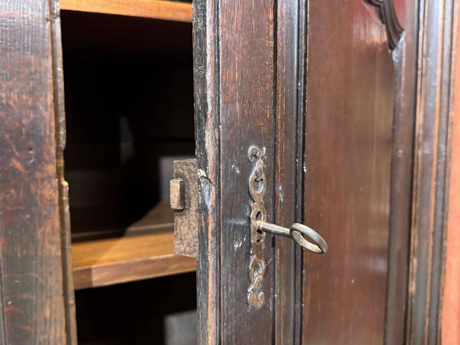 18th-century oak wardrobe