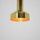 Set of three design small brass midcentury pendants, 1970s