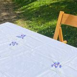Hand embroidered tablecloth