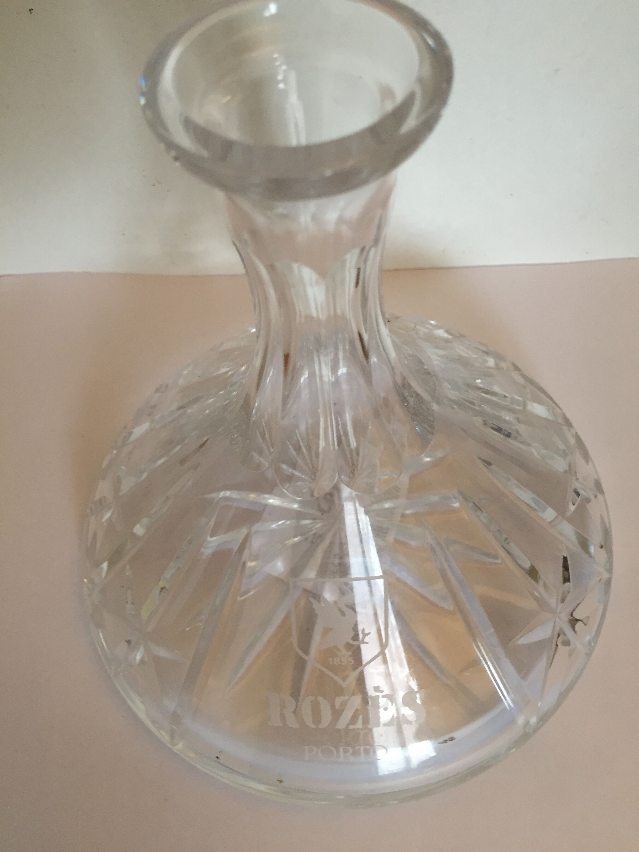 Carafe en cristal