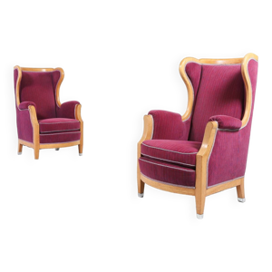 Paire de fauteuils lounge