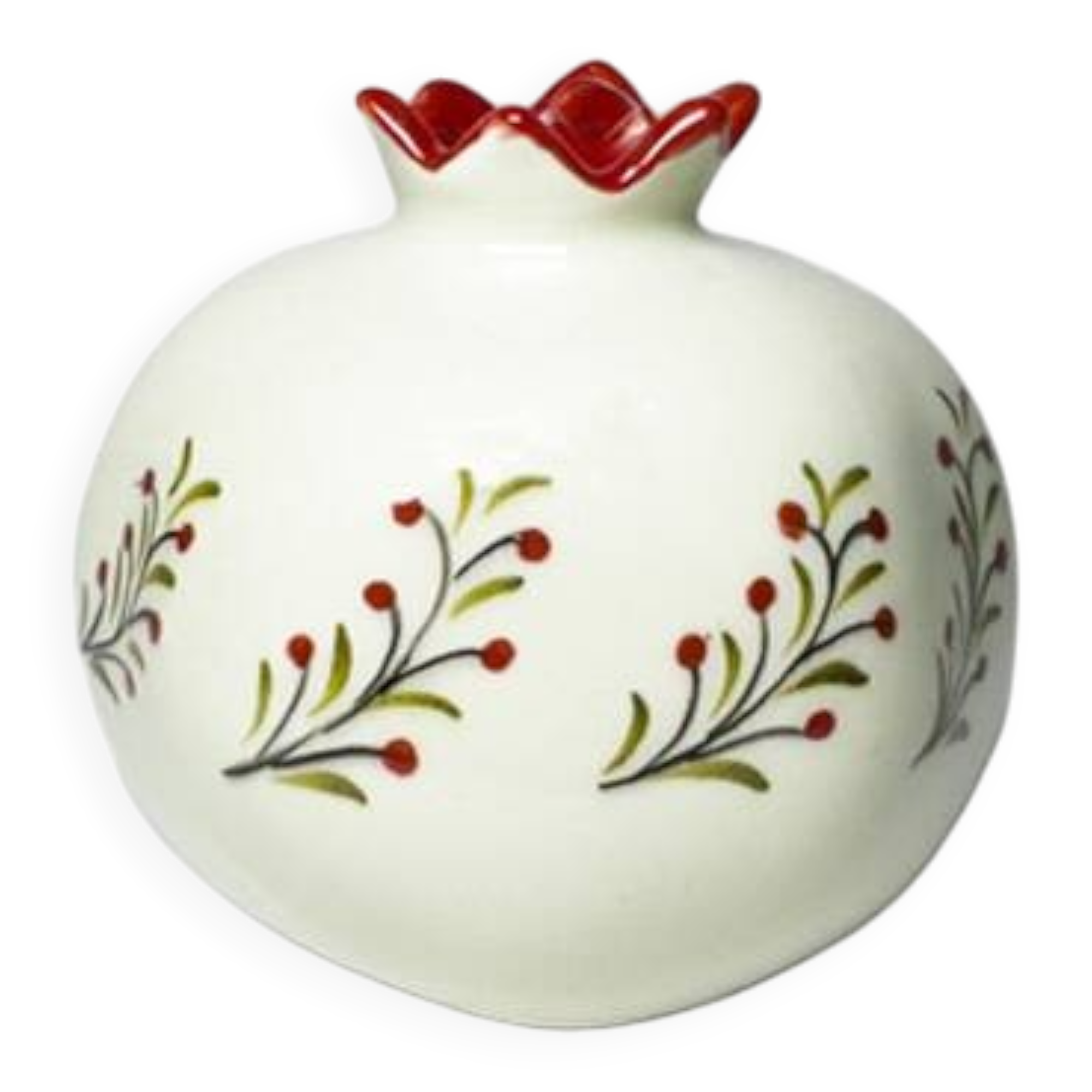 Large white ceramic vase from Iznik Christmas