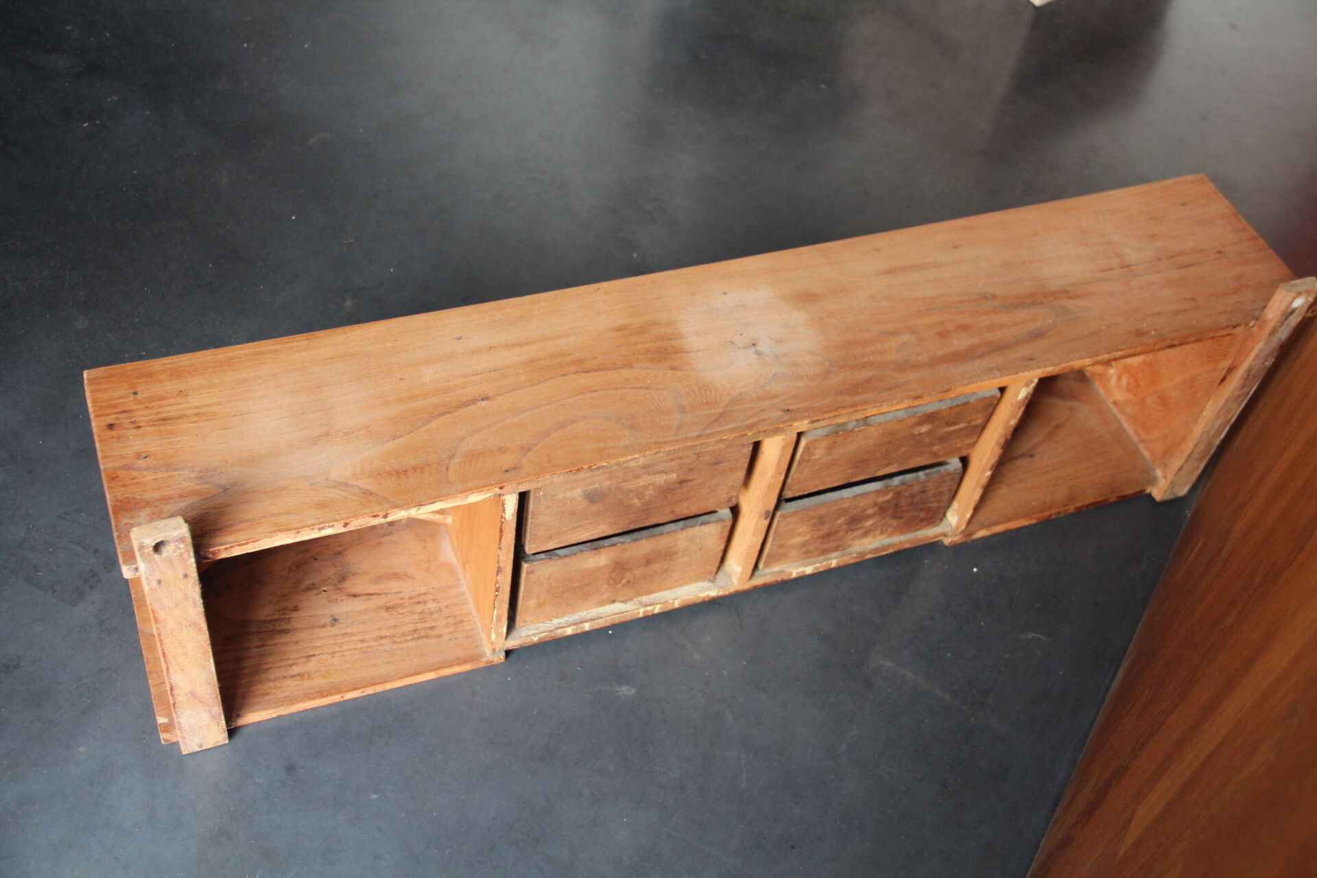 Wall shelf with drawer, early 20th century