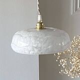 Clichy white glass pendant light