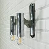 Chrome wall lamps by Sciolari - 2 available
