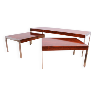 A set of vintage mid-century Merrow Associates coffee nesting tables - Rosewood