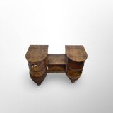 Italian art deco walnut console table, 1930s.