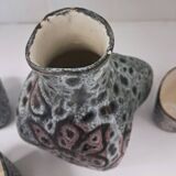 Ceramic orangeade service from Vallauris, made by Camos.