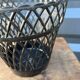 Black plastic pot cover 50s/60s
