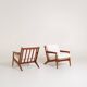 Pair of armchairs by Arne Hovmand-Olsen, Denmark, 1960s
