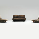 Vintage Marsala set in 'Liberty' fabric by Michel Ducaroy for Ligne Roset.