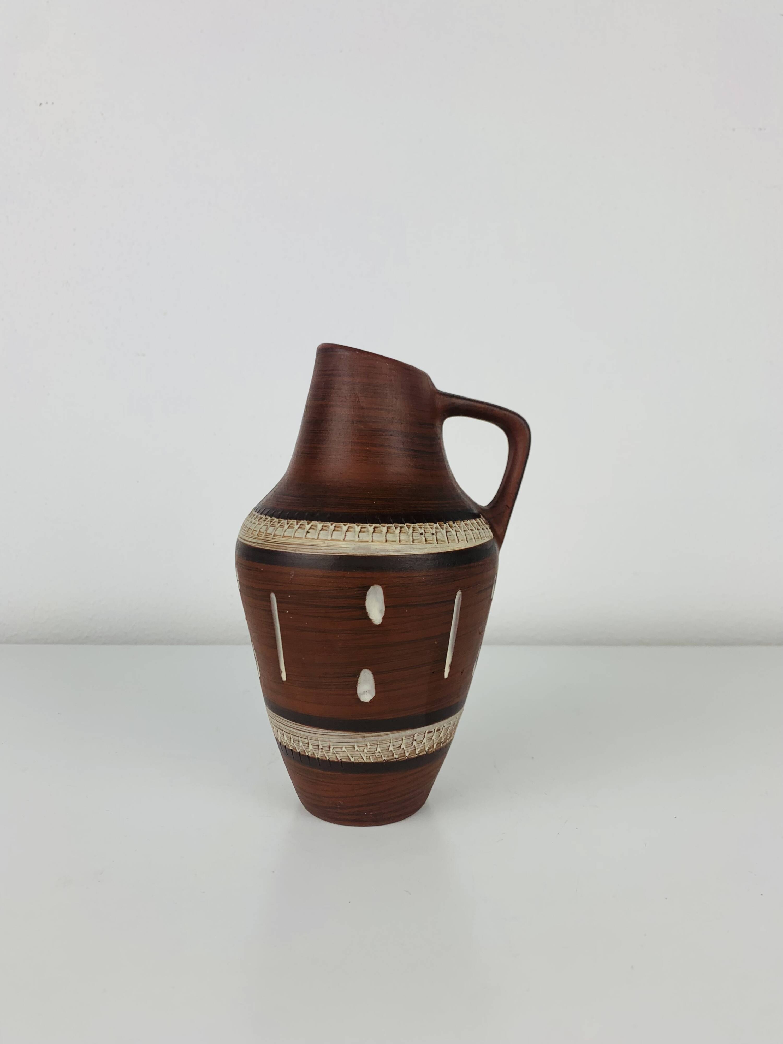 Vintage West German ceramic vase from the 1960s