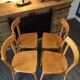 Série de 4 chaises bistrot baumann