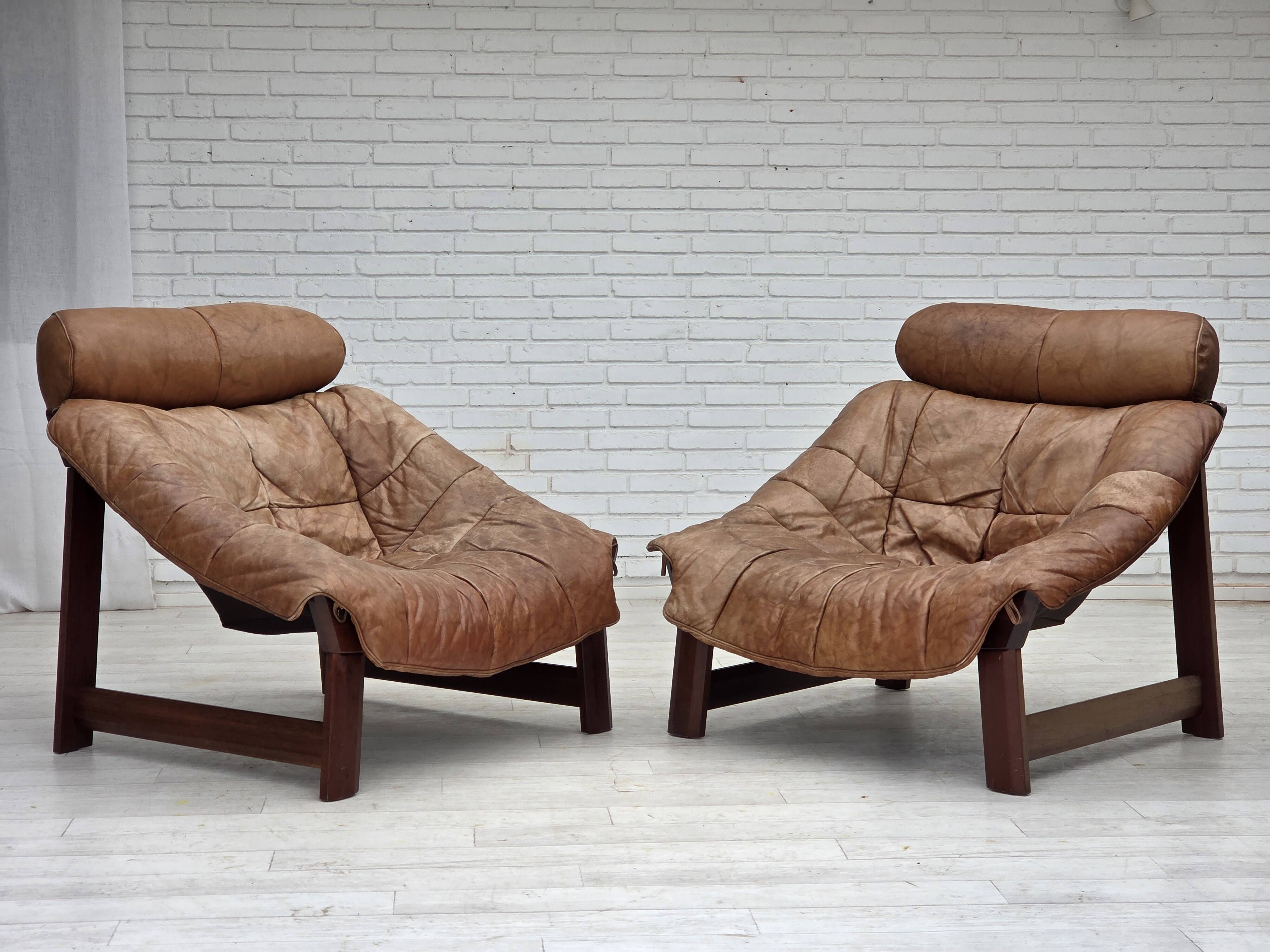 1970s, Norwegian design by Jan Erik Lindgren, armchair model "Amazon".