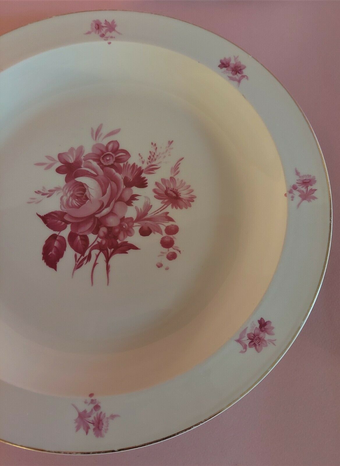 Limoges porcelain round serving dish