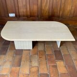 Travertine coffee table