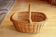 Large handmade wicker shopping basket - picnic basket - Vintage