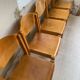 12 80s beech chairs