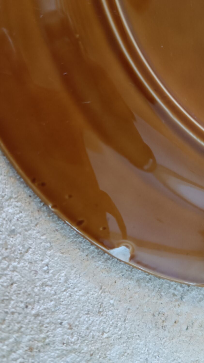 Set of 6 earthenware plates Made in Italy