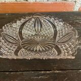 Vintage Geometric Shaped Moulded Glass Pocket Video #D550