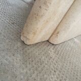 Coffee table in travertine