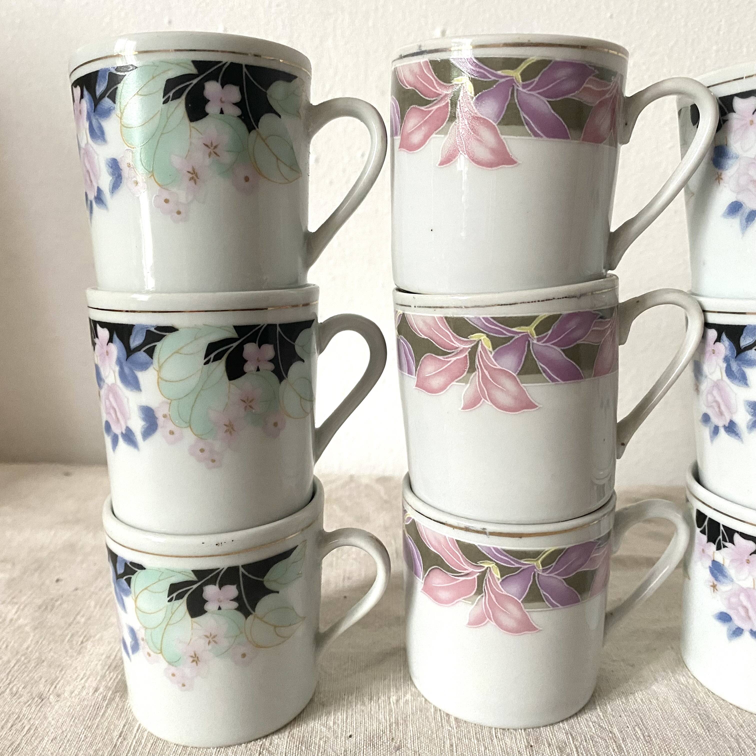 80s Mismatched Coffee Mugs