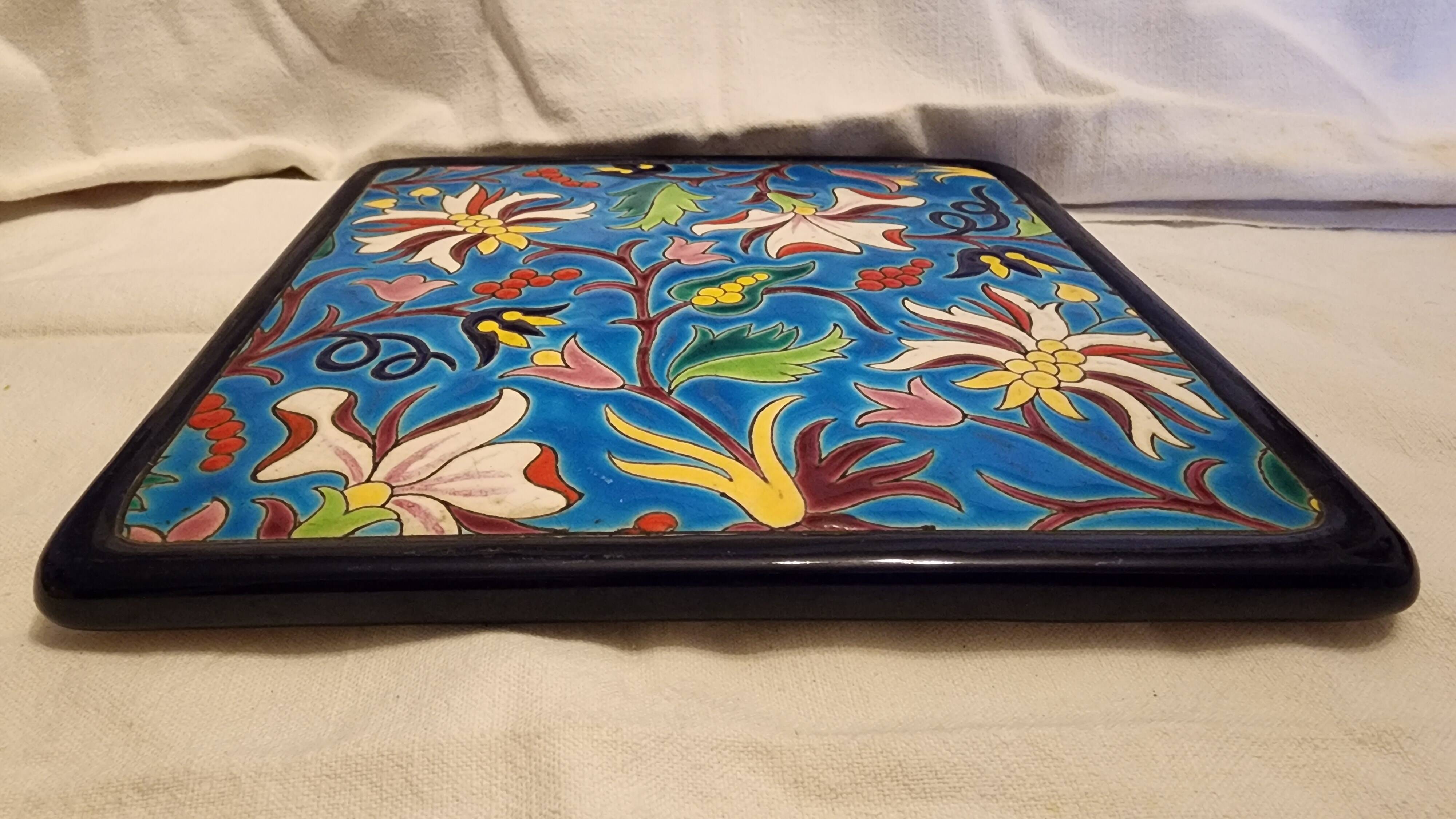 Longwy Enamel Trivet