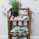 Restyled rattan shelf