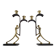 Art Deco Bronze Candelabra Pair by Karl Hagenauer, 1930s
