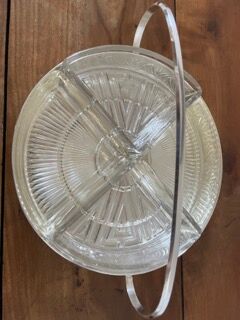Silver metal dish